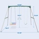 preview thumbnail 2 of 7, klokick 9.5' Tall Heavy Duty Metal Swing Set for Kids & Adults, 600lb Capacity, for Kids Backyard Outdoor