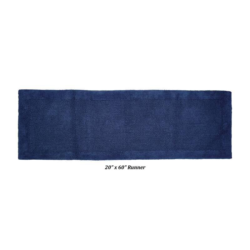 Better Trends Bath Rugs 100% Cotton Tufted Soft & Water Absorbent Bathroom Rug for Shower, Sink Bath Mats Edge Collection