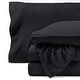 preview thumbnail 33 of 49, Bare Home Polar Fleece Deep Pocket Sheet Set Full - Black