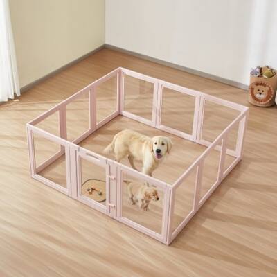 Indoor Dog Whelping Box with Lock and Easy Clean for Large Dogs