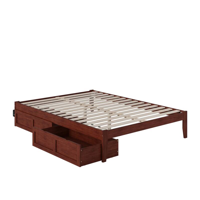 AFI Colorado Platform Bed with Storage and Charging Station