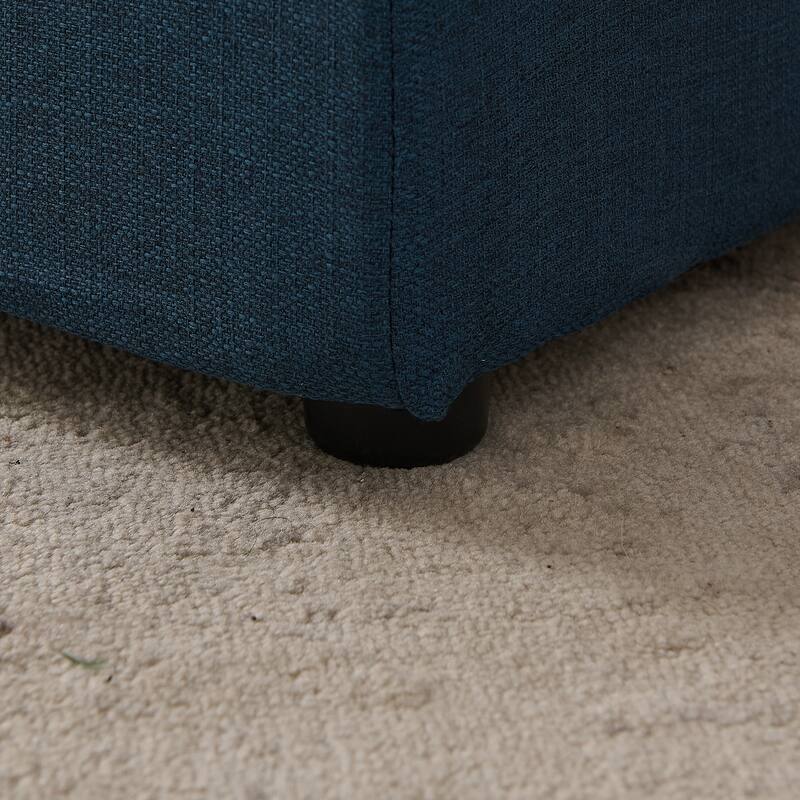 Oversized Pet Sofa, Elegant Modern Linen Fabric Elevated Dog Sofa Bed, Oversized Rectangular Pet Bed with Backrest & Armrest