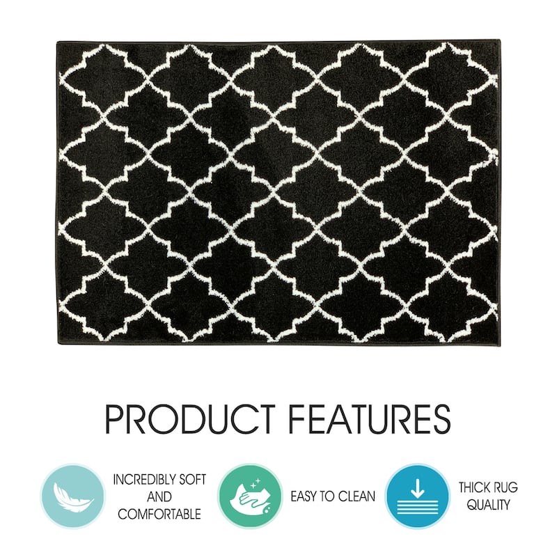 SUSSEXHOME Stair Treads Non-Skid Multi-Color Safety Stair Mat, Landing Rug