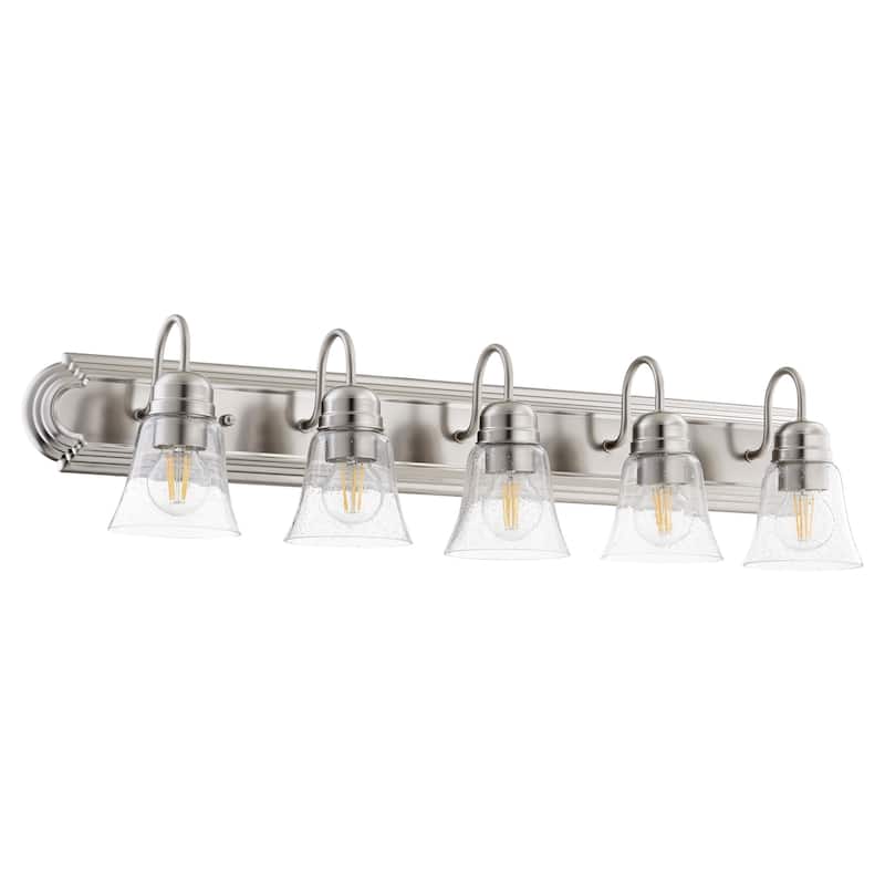 Quorum International 5 Light 36" Wide Bathroom Vanity Light - Satin Nickel