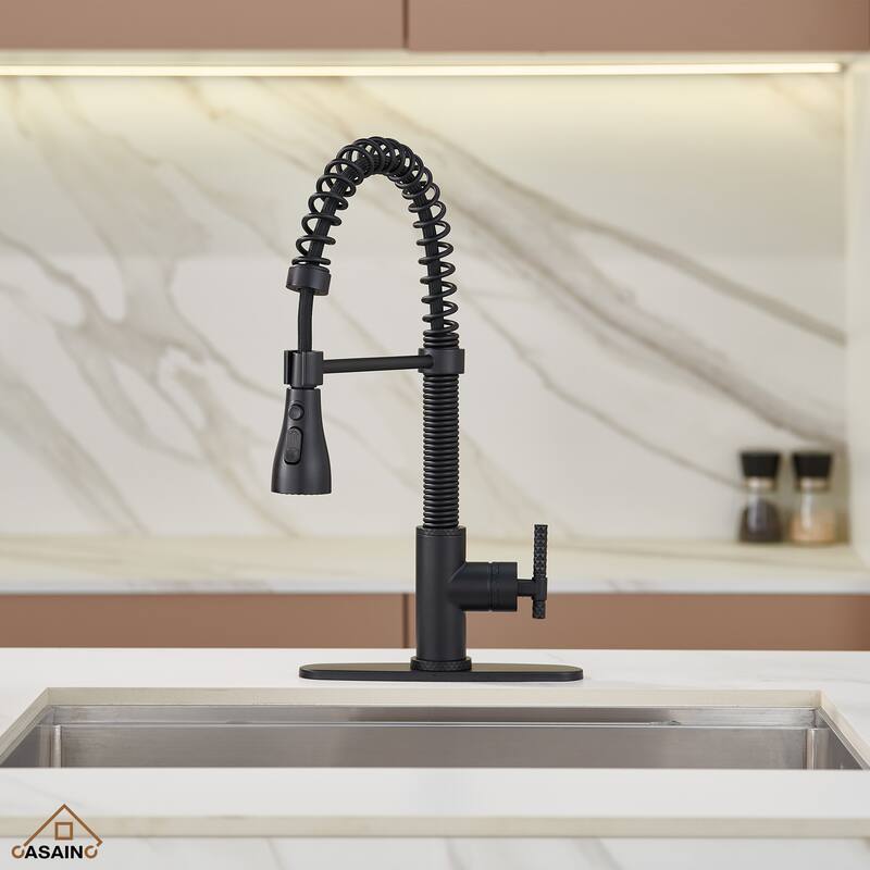 Single Handle Pull Down Sprayer Kitchen Faucet