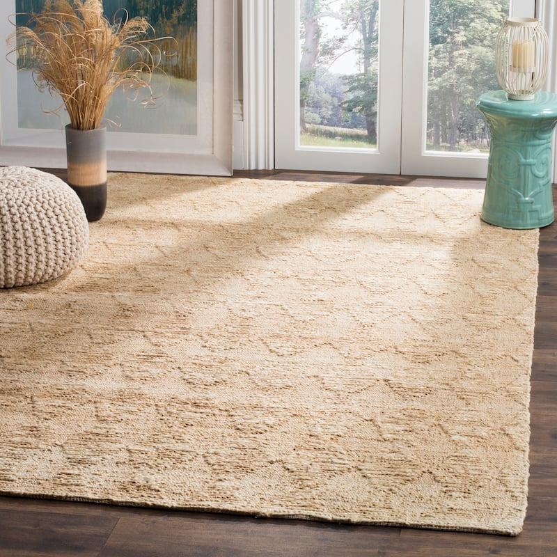 SAFAVIEH Handmade Organica Mangla Casual Jute Rug - 4' x 6' - Light Beige