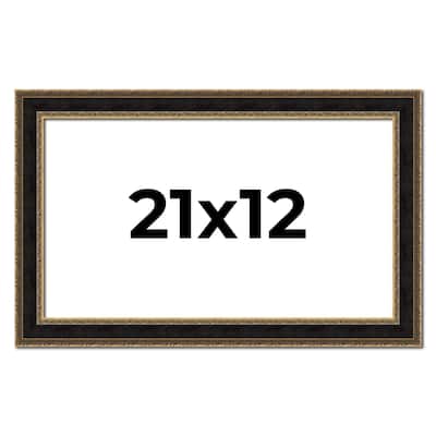 21x12 Frame Gold Antique Vintage Sold Wood Picture Frame | 1.75 Inch
