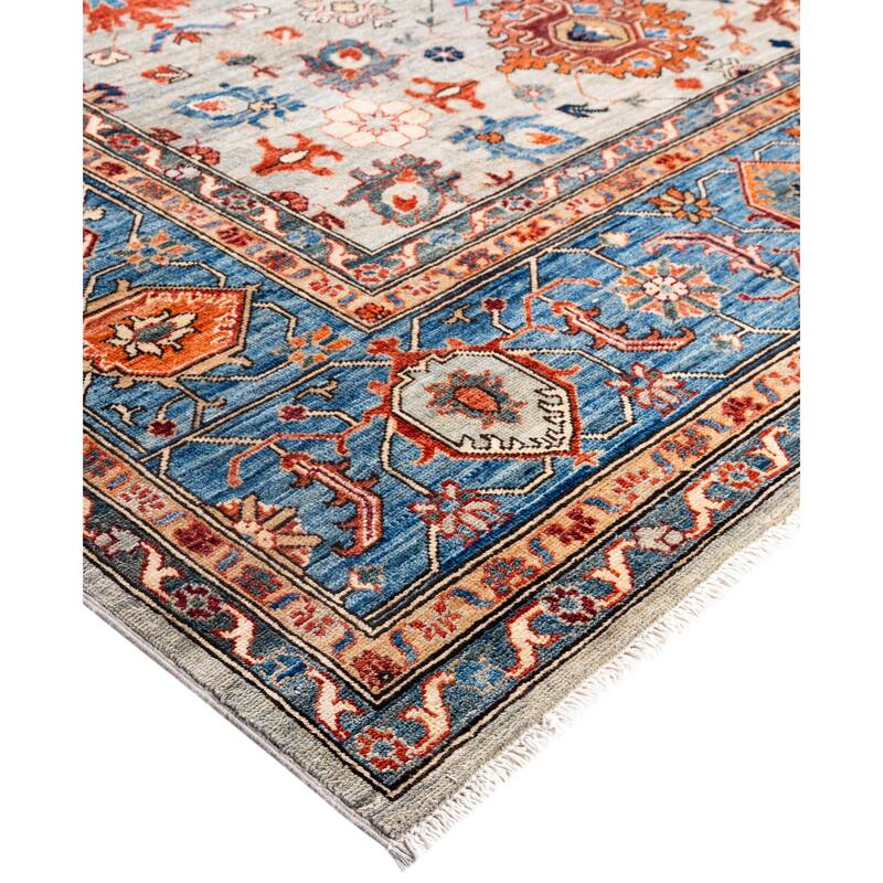Serapi One-of-a-Kind Hand-Knotted Area Rug - Gray - 8' 11" x 11' 9"