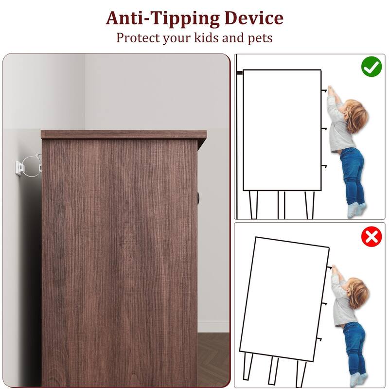 47" Wide Drawer Dresser, with Storage Freestanding