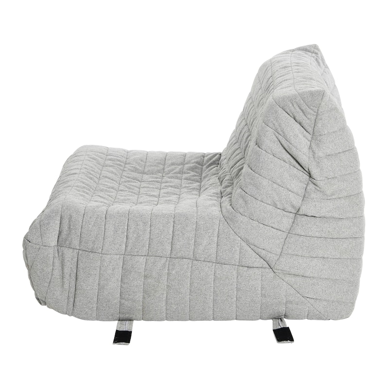 Premium Up-Cycled Memory Foam Chair, Ergonomic Design with Quilted Removable Cover, 70's Bean Bag Chair Alternative