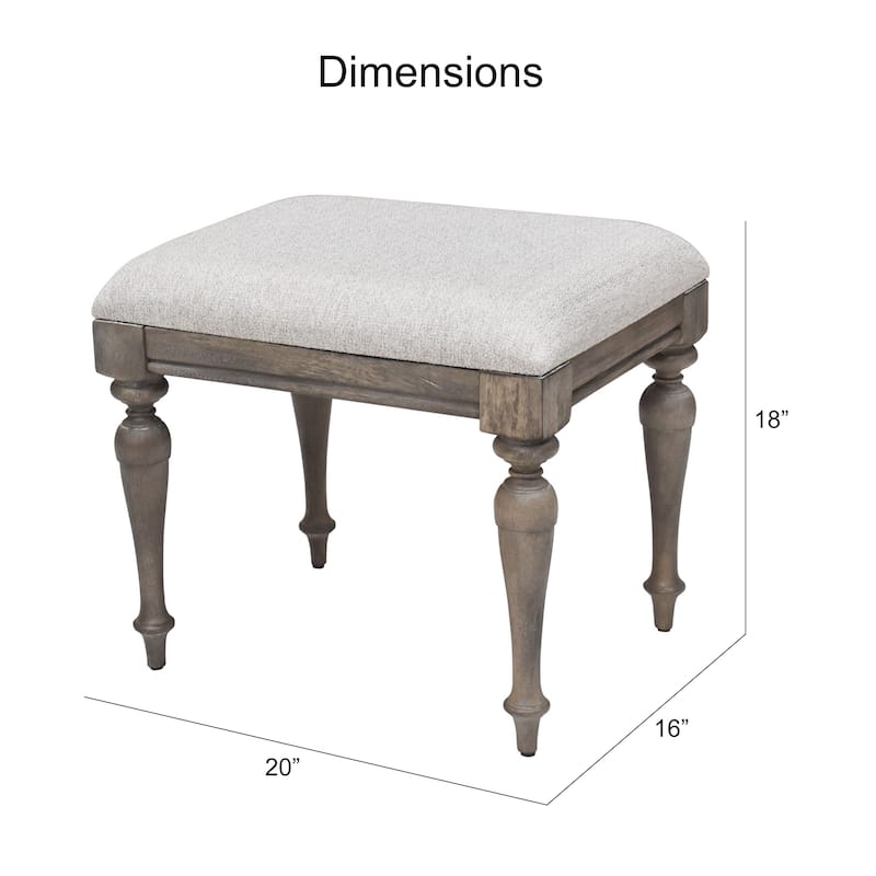 Steve Silver Havenwood Vanity Bench