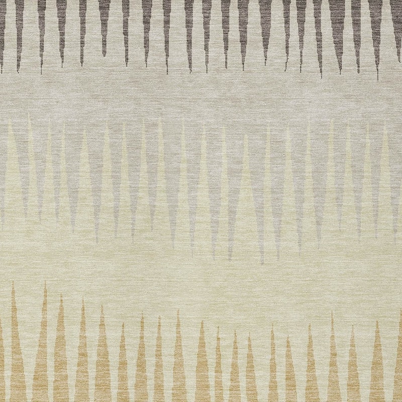 HomeRoots Striped Transitional Rectangle Outdoor Rug