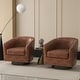 preview thumbnail 24 of 122, UIXE 360° Swivel Barrel Accent Chair Armchair For Living Room