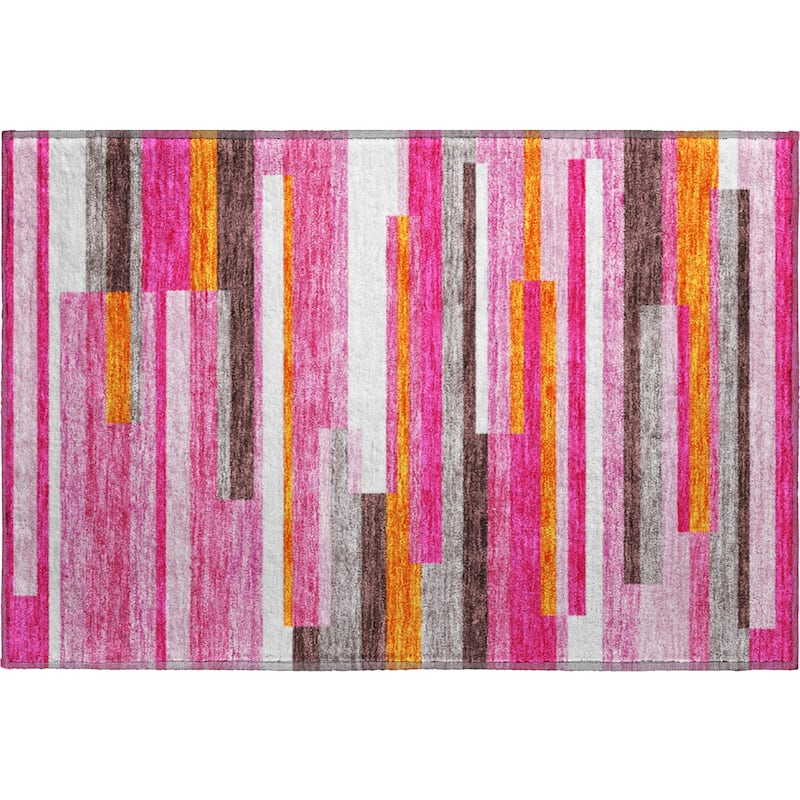 Premium Washable Super Soft Mosaic Stripe Mayfield Rug
