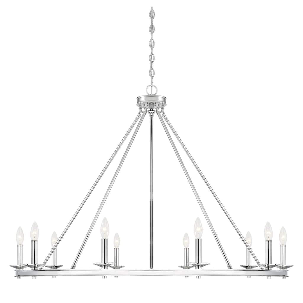 Savoy House Middleton 10 Light 45" Wide Taper Candle Ring Chandelier