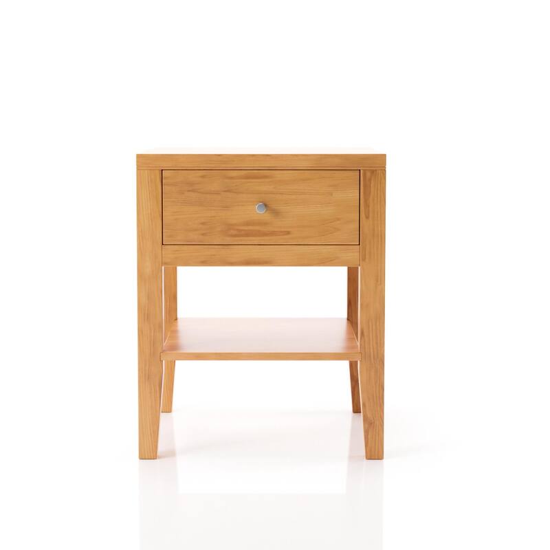 Larc MidCentury Modern Solid Wood 1Drawer Nightstand by Furniture of