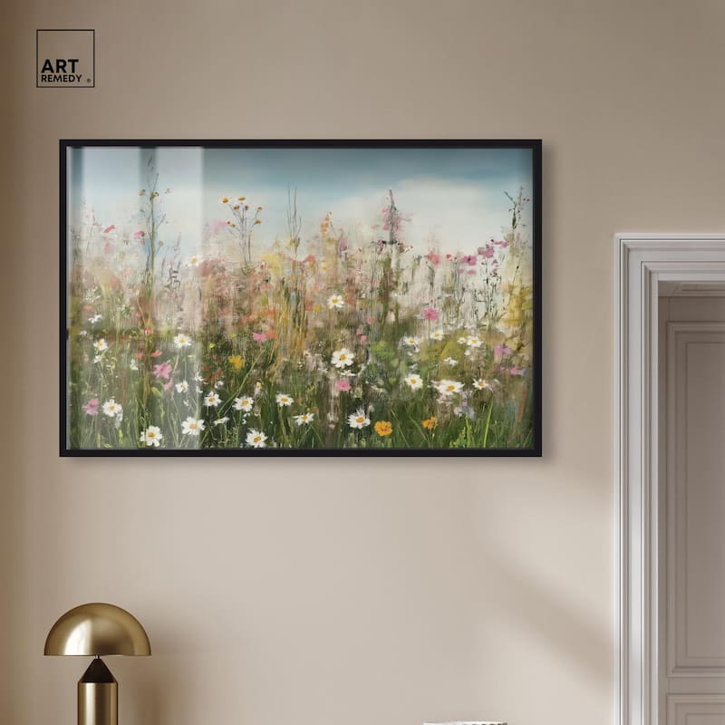 Glimmering Glade Garden I Shadowbox by Art Remedy
