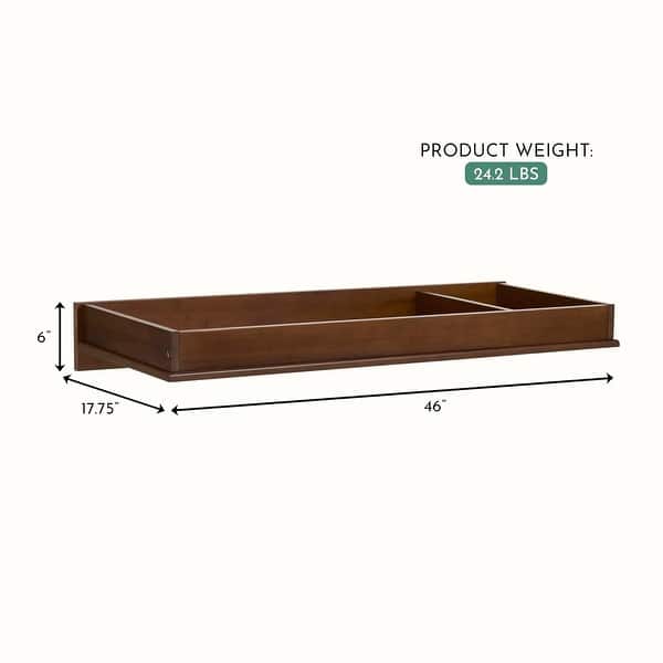 Evolur I Modern Changing Tray in Walnut