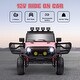 preview thumbnail 5 of 7, 12V Kids Electric SUV Ride-On Car with Remote, Bluetooth, Shock Absorption & Adjustable Speeds - Pink