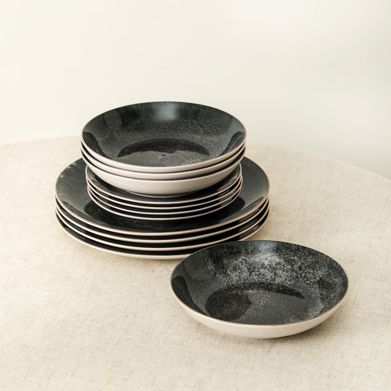 Christian Siriano Onyx Porcelain Dinnerware Set