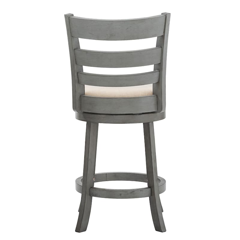 Verona Ladder Back Swivel Counter Height Stool by iNSPIRE Q Classic