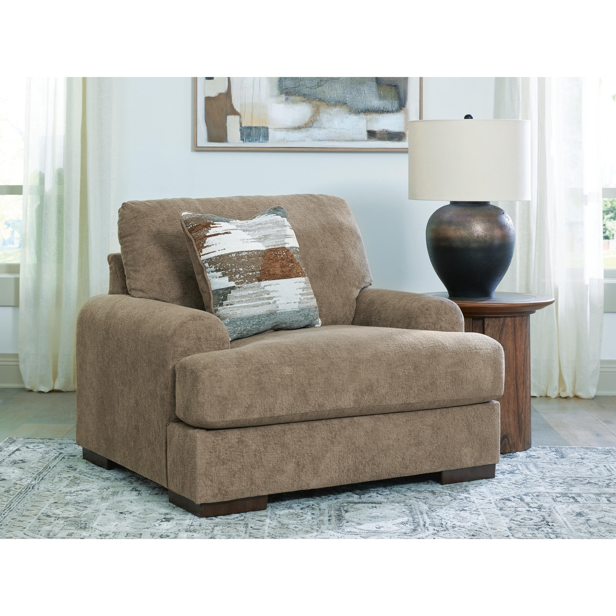 Signature Design by Ashley Meadowleaf Oversized Chair - 51"W x 45"D x 42"H