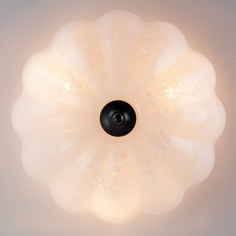 3 Light Glass Ceiling Light Fixture Gold Semi Flush Mount Ceiling Light Fixture