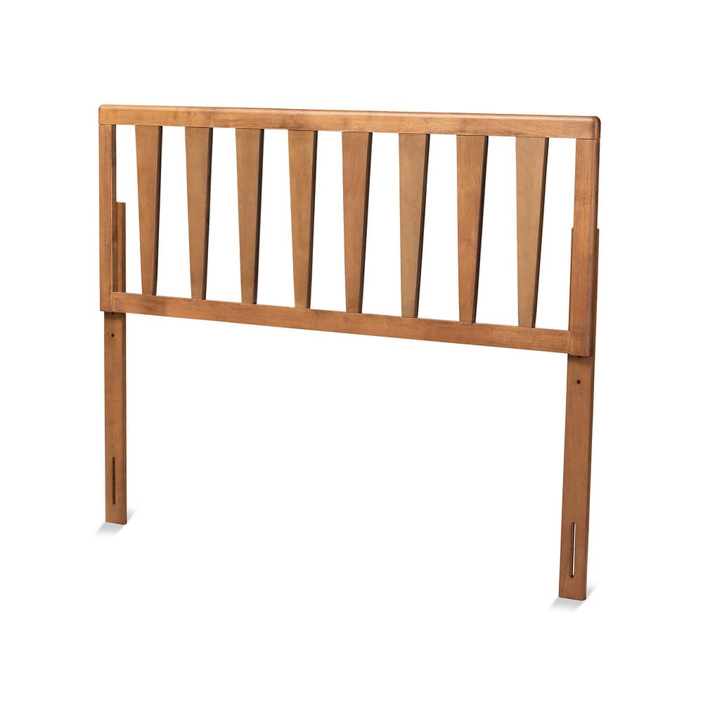 Duncan Contemporary Ash Walnut Finished Wood Headboard