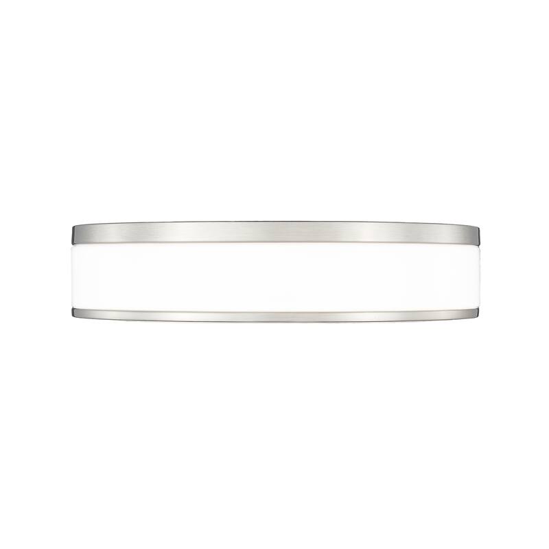 Ballord 1 Light Flush Mount in Brushed Nickel
