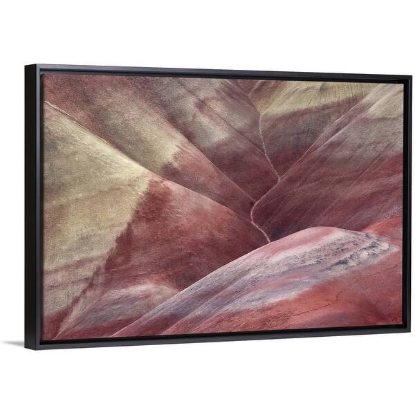 Shop Colorful Slopes At Painted Hills Black Float Frame Canvas