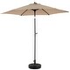 preview thumbnail 12 of 48, 9FT Outdoor Patio Umbrella Outdoor Table Umbrella with Push Button Tilt and Crank