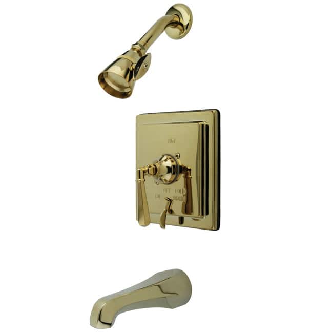 Kingston Brass Tub and Shower Trim with Single Function Shower Head,