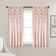 preview thumbnail 39 of 77, Lush Decor Boho Pom Pom Tassel Linen Window Curtain Panel (Single) 52"W x 63"L - Blush