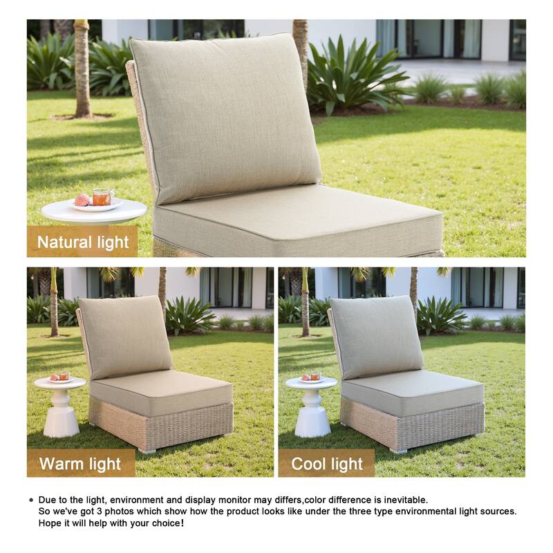 24"x23" Deep Seat Sunbrella Thick Cushion For Outdoor Club Chair,Rocking Chair