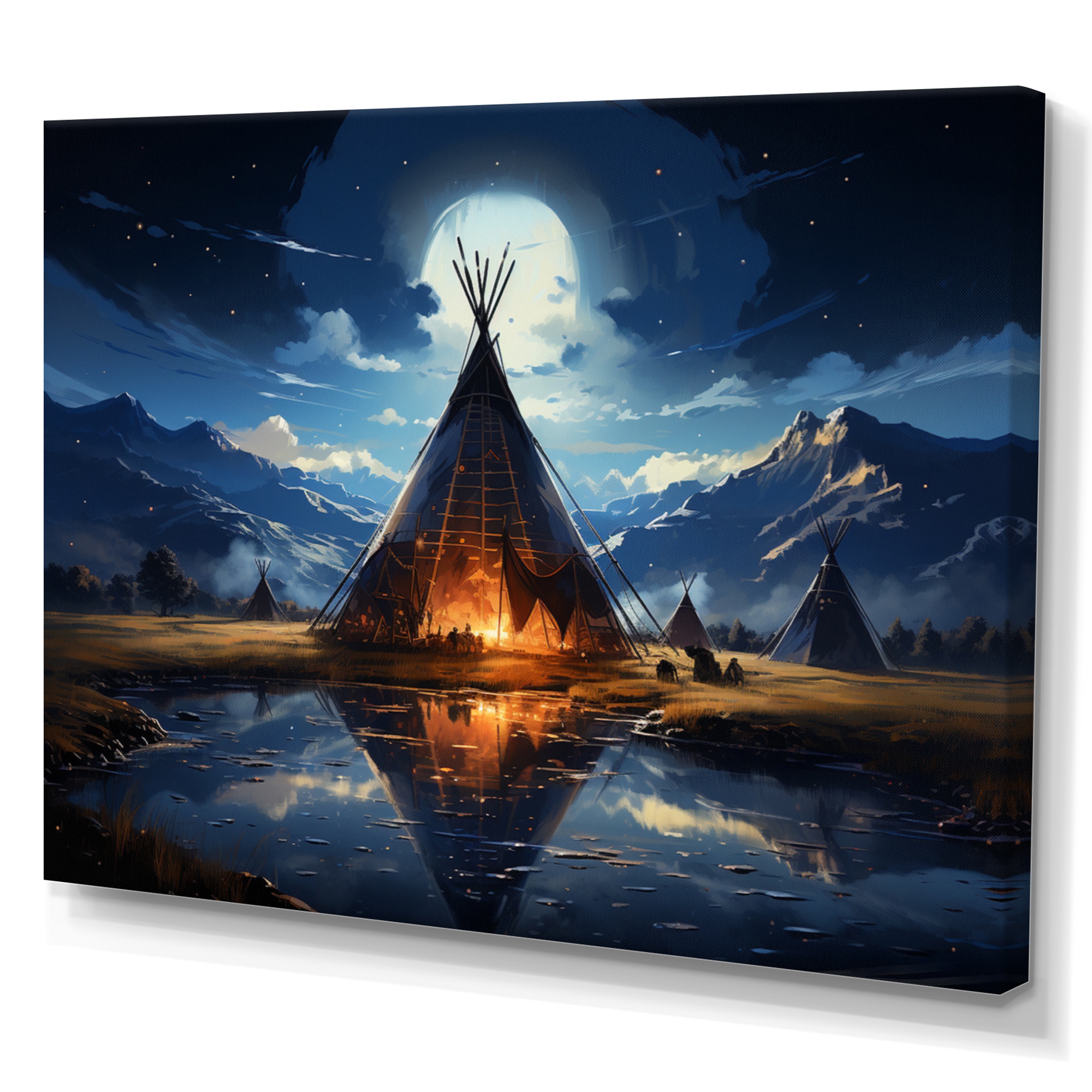 Designart Native Tipi Luminous Gateway To The Spirit Ii Native