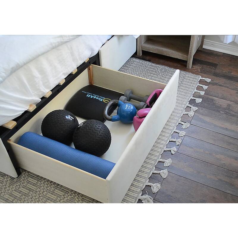 Aubrey "Mammoth" Upholstered Platform 2 Drawer Storage Bed
