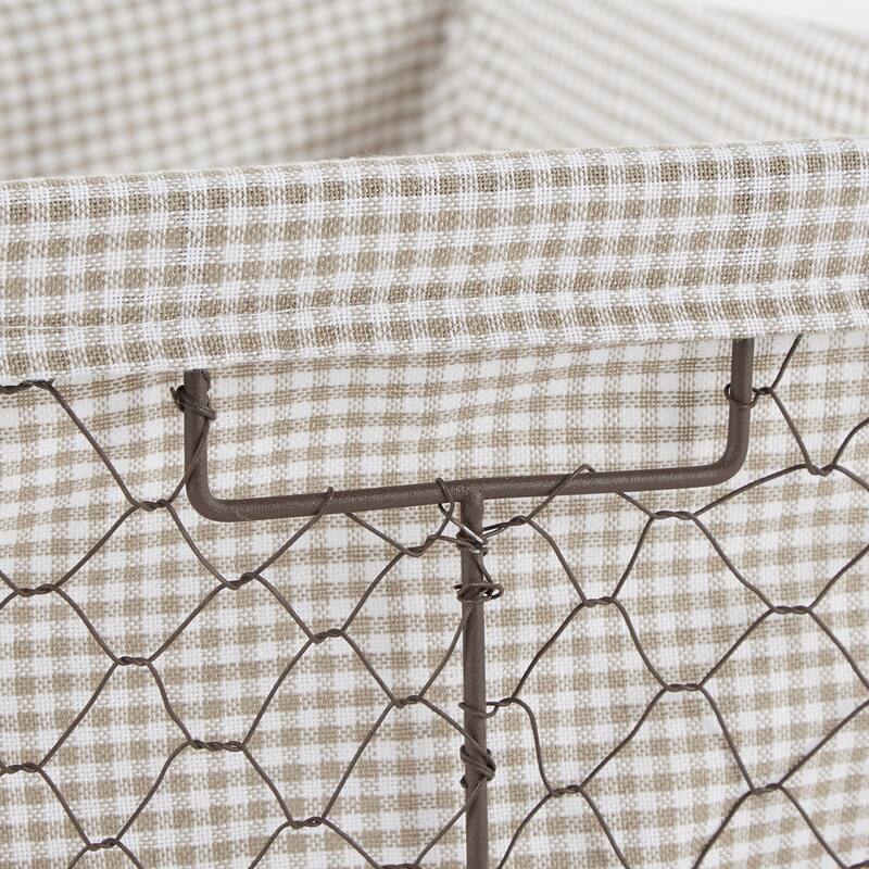 Chicken Wire Print Liner Basket (Set of 3) Small
