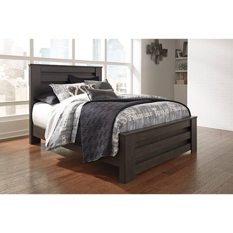 Brinxton Black Panel Bed