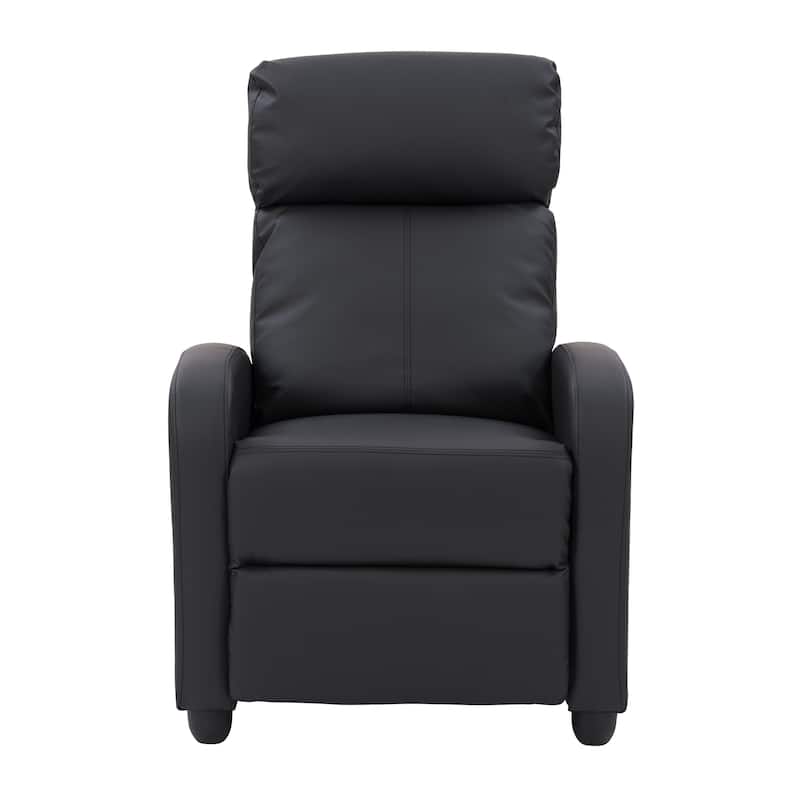 CorLiving Oren PU Recliner - Black