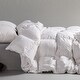 preview thumbnail 1 of 10, KASENTEX Down Comforter - Goose Duck Winter Warmth Down Comforter - Down and Feather Filling - Cotton Cover Duvet Insert California King - White