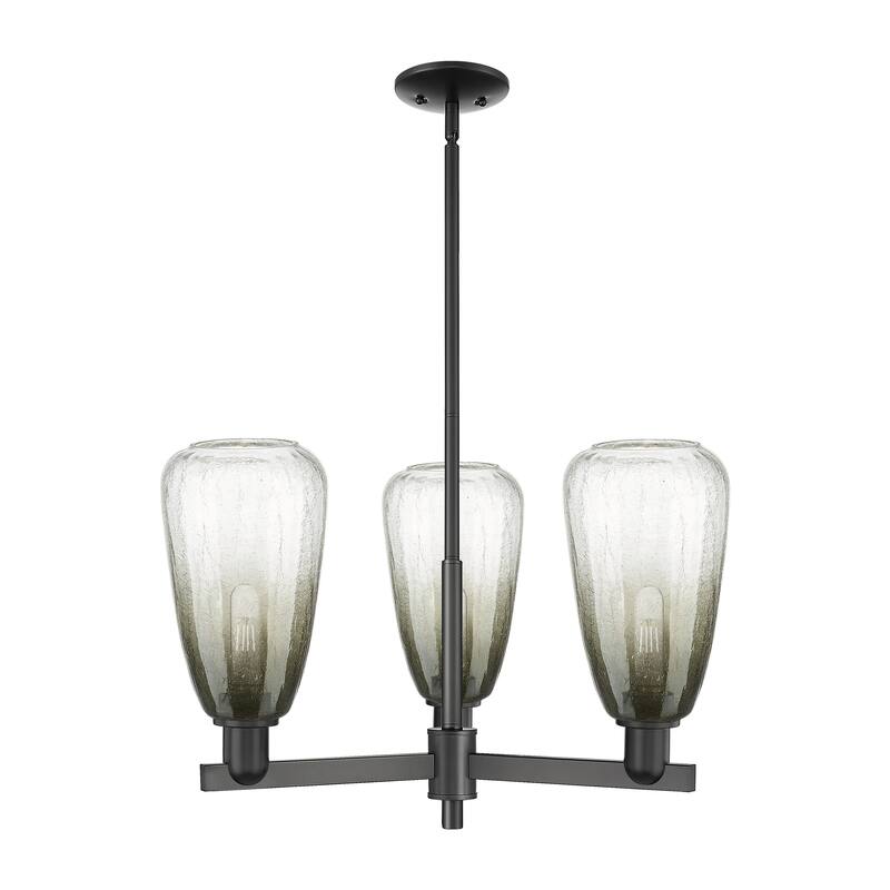 Innovations Lighting Downtown Urban - Brookhaven Almond - 3 Light 18" Stem Hung Chandelier
