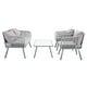 preview thumbnail 17 of 28, SAFAVIEH Outdoor Torsla 4-Piece Rope Patio Set