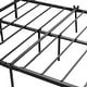 preview thumbnail 14 of 14, Modern Metal Platform Bed Frame with Headboard No Box Spring Needed Twin BLACK