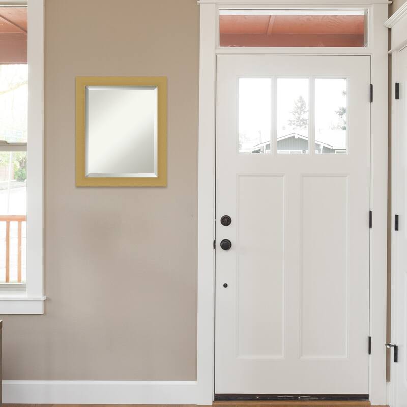 Beveled Wall Mirror - Grace Brushed Gold Frame - Grace Brushed Gold