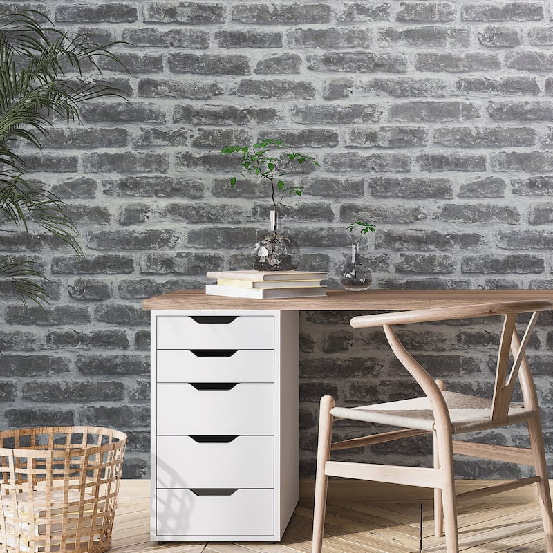 Galerie Wallcoverings Exposed Brick Effect Vinyl on Non-woven Matte Wallpaper Roll