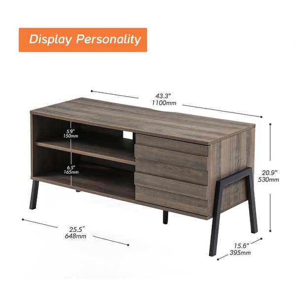 Modern Mid-Century TV Stand for 65-inch Flat Screen - On Sale ...