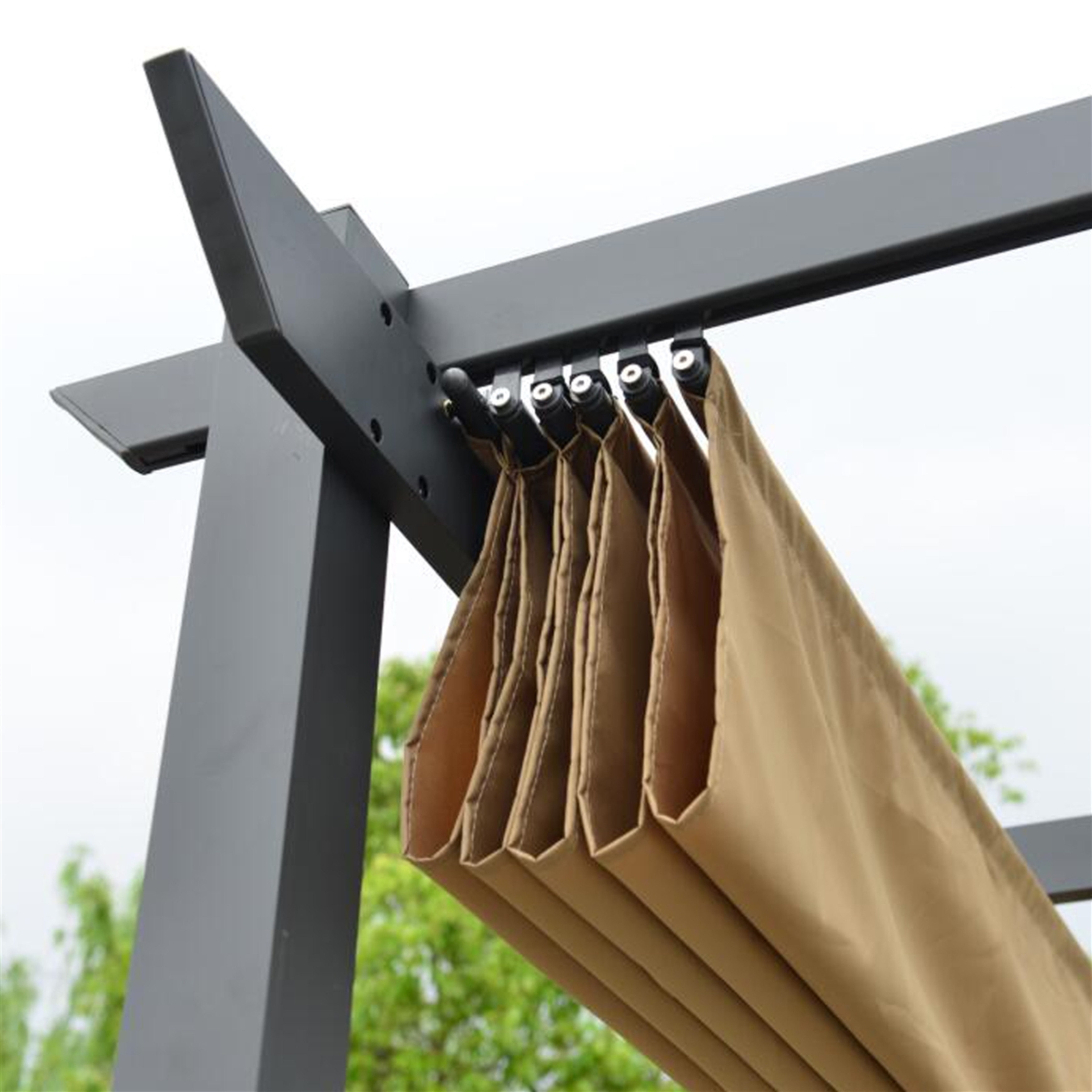 Sand Color ALEKO Fabric Replacement for Pergola Canopy 13 x 10 Ft 