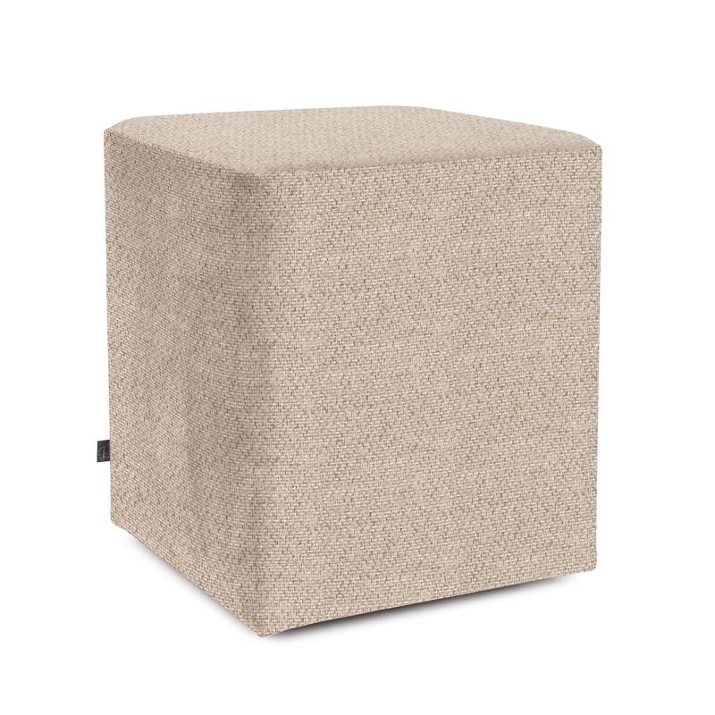 Allan Andrews 20" Universal Square Cube Ottoman with Cover, Panama Collection - Sand