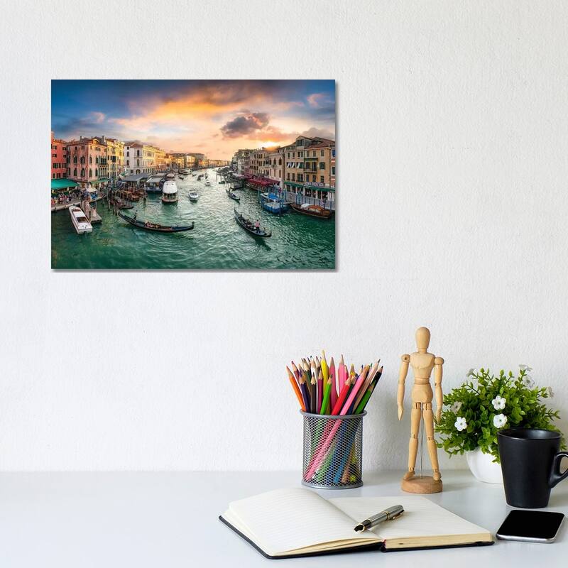 iCanvas "The Grand Canal in Venice, Italy" by Jan Becke Canvas Print - 8x12x0.75