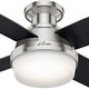 preview thumbnail 3 of 21, Hunter 44" Dempsey Flush Mount Ceiling Fan with LED Light, Handheld Remote - Modern, Contemporary, Transitional, Industrial